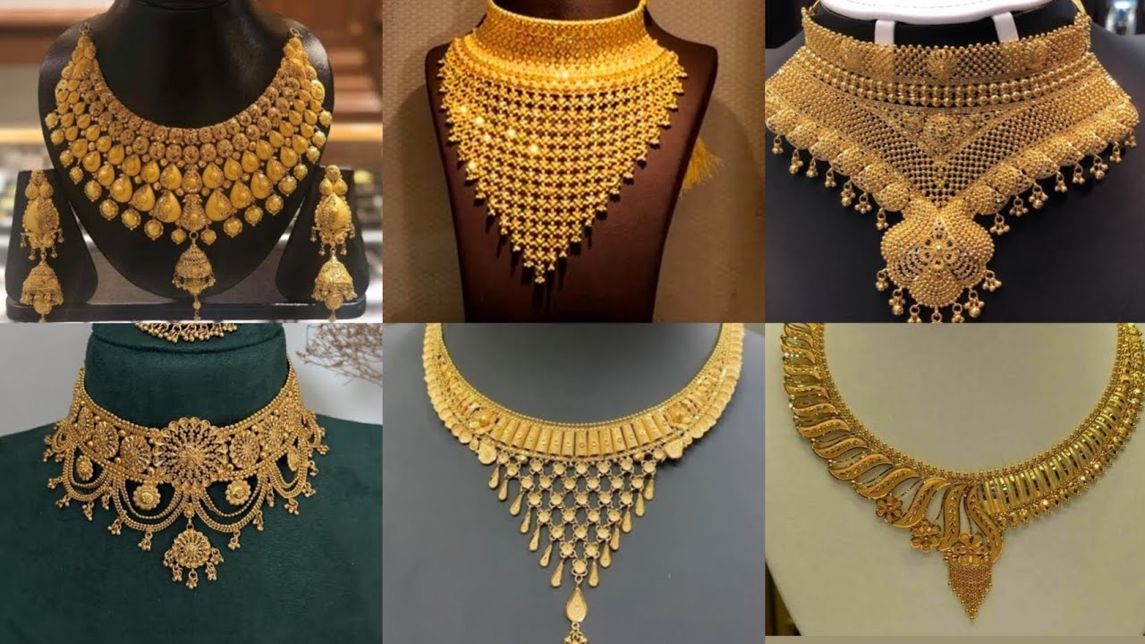 Most beautiful gold jewelry sets for females. Amazing jewelry design for womens ♥️💞❤️