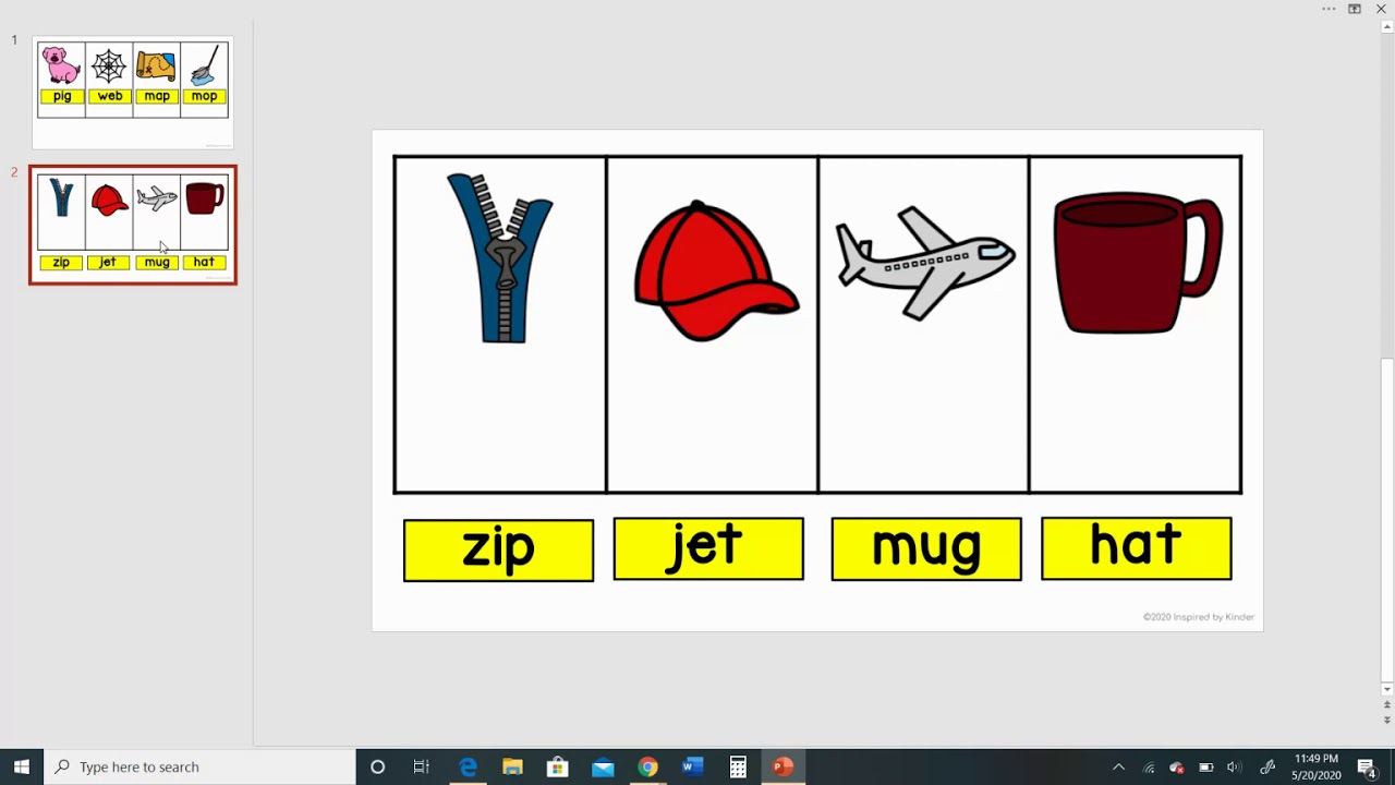 Read and Match CVC Words 1 - YouTube
