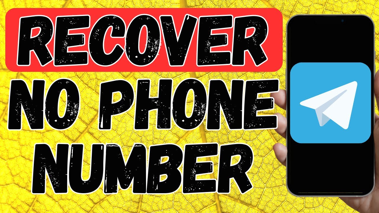 how-to-recover-telegram-account-without-phone-number-youtube