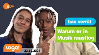 Sänger Bac Trifft Kinderreporterin Alice Logo Nachrichten Vom 22.11.2025