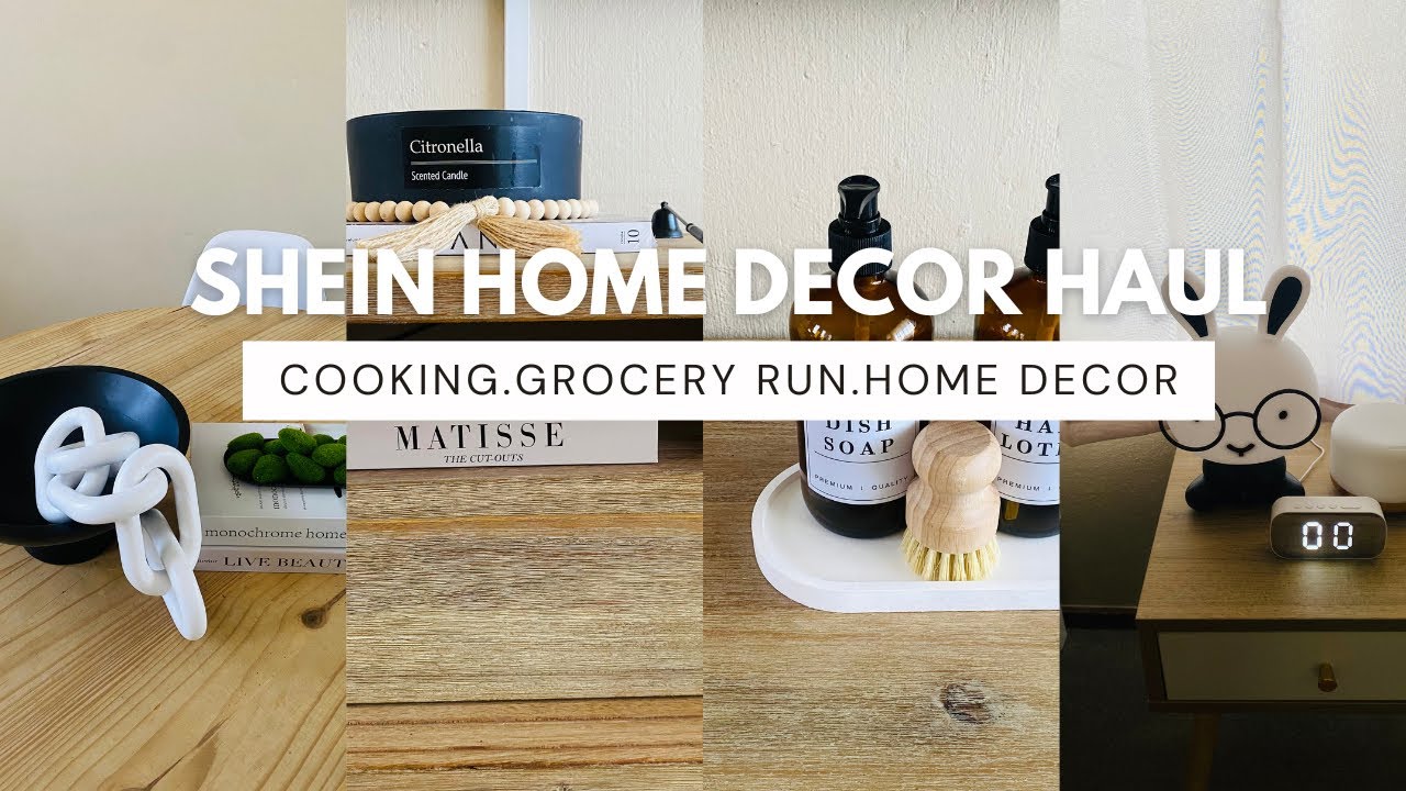 VLOG SHEIN HOME DECOR HAULCOOKINGGROCERY RUNDECORATE WITH MESOUTH