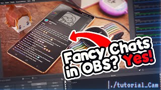 Put your LIVE CHAT in fancy places, with SCENES IN SCENES!  OBS./TutorialCam