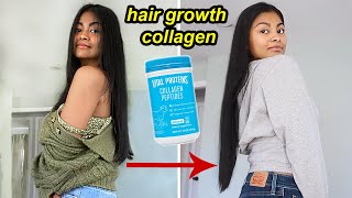 I tried HAIR GROWTH COLLAGEN for 4 months & THIS HAPPENED! | Before and after results