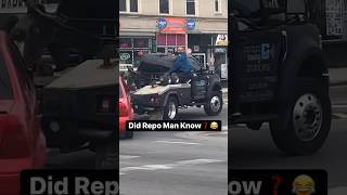 He Ain’t Letting Repo Man Get Away😂😂🙅‍♂️