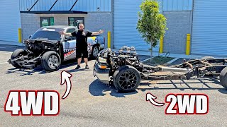 Building A Nitrous 4X4 Drag Truck Mississippi Queen Goes Awd Episode 2