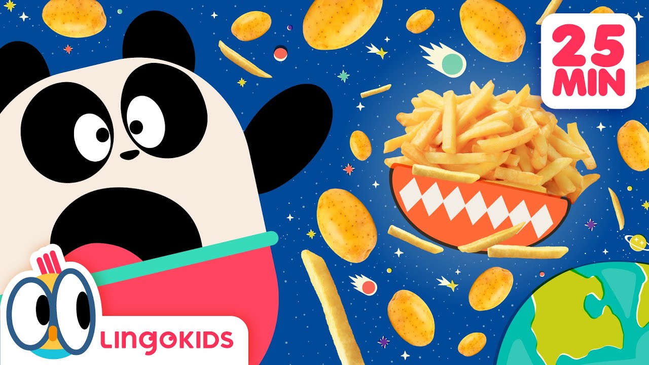 BABY BOT Knows POTATOES 🥔 + More Cartoons for Kids | Lingokids
