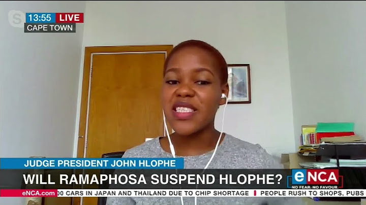 Will President Ramaphosa suspend Judge  John Hlophe?