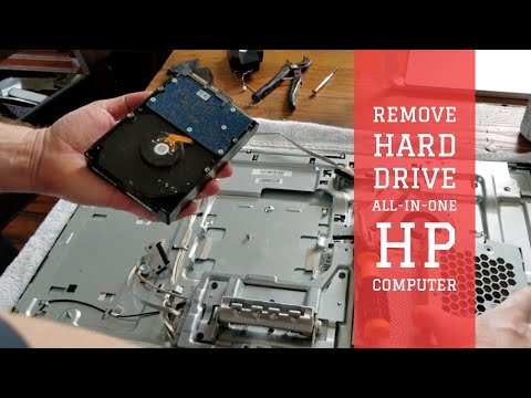 Удалить/Заменить жесткий диск настольного компьютера HP Pavilion All-In-One