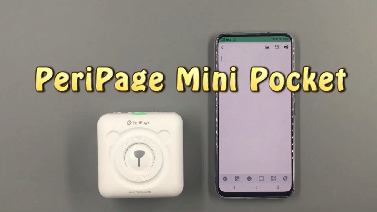 GOOJPRT PeriPage Mini Pocket Wireless BT Thermal Printer YouTube