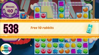 Jelly Juice level 538 No Power - Ups *** Free 10 rabbits screenshot 4