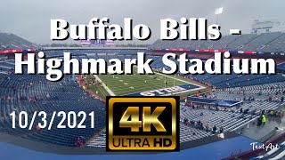 Buffalo Bills - Highmark Stadium - Walking Tour - vs. Houston Texans - 10/3/2021 - 4k - 60fps