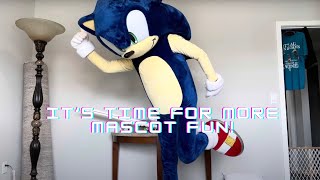 Sonic The Hedgehog Mascot Costume Suit up & Shenanigans