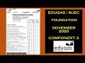 Eduqas / WJEC - GCSE Maths Foundation - November 2020 - Paper 2 - Worked Solutions / Walkthrough
