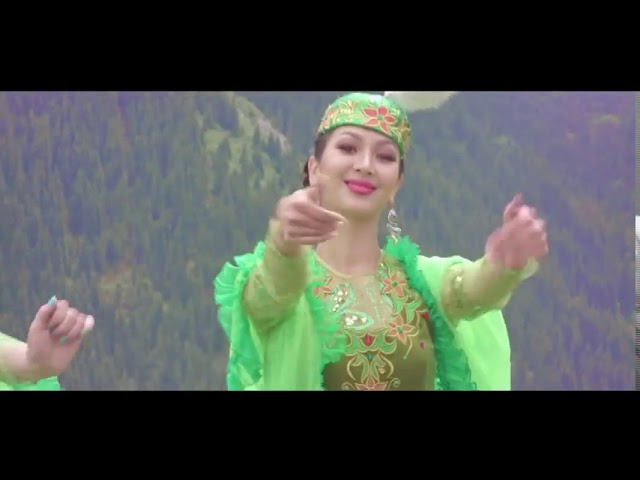 Kazakh Folk Dances in Kazakhstan Nature, Almaty Region class=