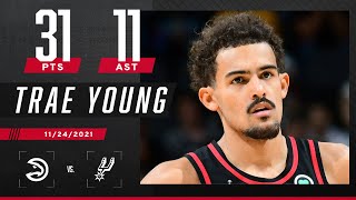 Trae Young knocks down 31 PTS & 11 AST double-double! 😎😎
