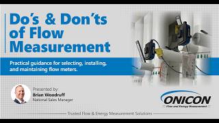 The Do's and Don'ts of Flow Measurement