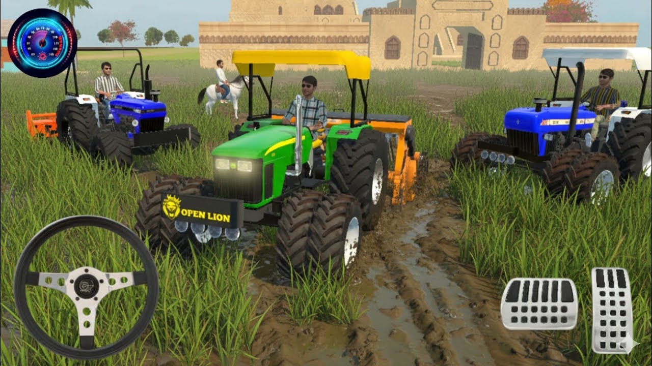 Village Farming Simulator 3D 🌿🌽 | Swaraj Sonalika Tractor | Makka (Corn) Harvest  🚜 #tractor #gaming