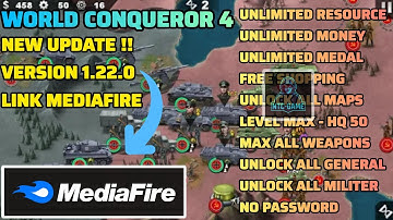[UPDATE] WORLD CONQUEROR 4 MOD APK v1.22.0 - UNLIMITED RESOURCES & UNLOCK ALL GENERALS || NTC-GAME