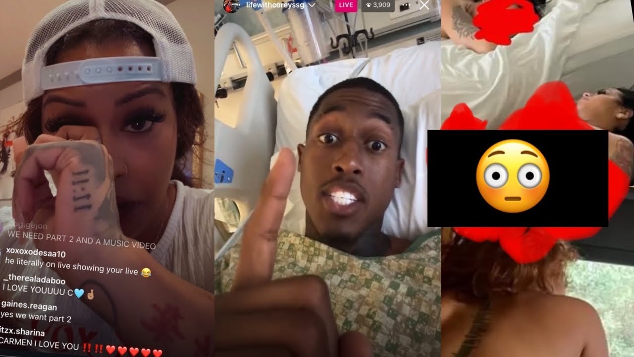 Corey LE@k Carmen FULL NUD3$ with her in bed with women😳 Carmen HURT😢