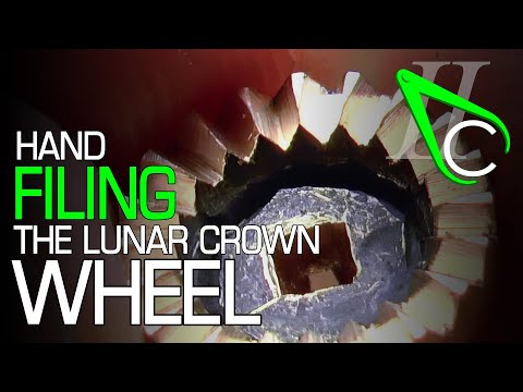 Hand Filing The Lunar Crown Wheel