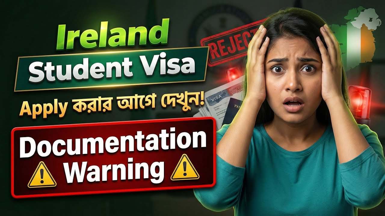 Ireland Student Visa: যেই ভুলগুলোর কারণে Visa Reject হয় | Documentation Mistakes to Avoid