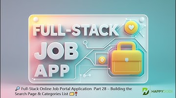 🔎 Full-Stack Online Job Portal Application  Part 28 – Building the Search Page & Categories List 🗂️📍