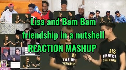 Lisa and Bam Bam friendship in a nutshell || REACTION MASHUP