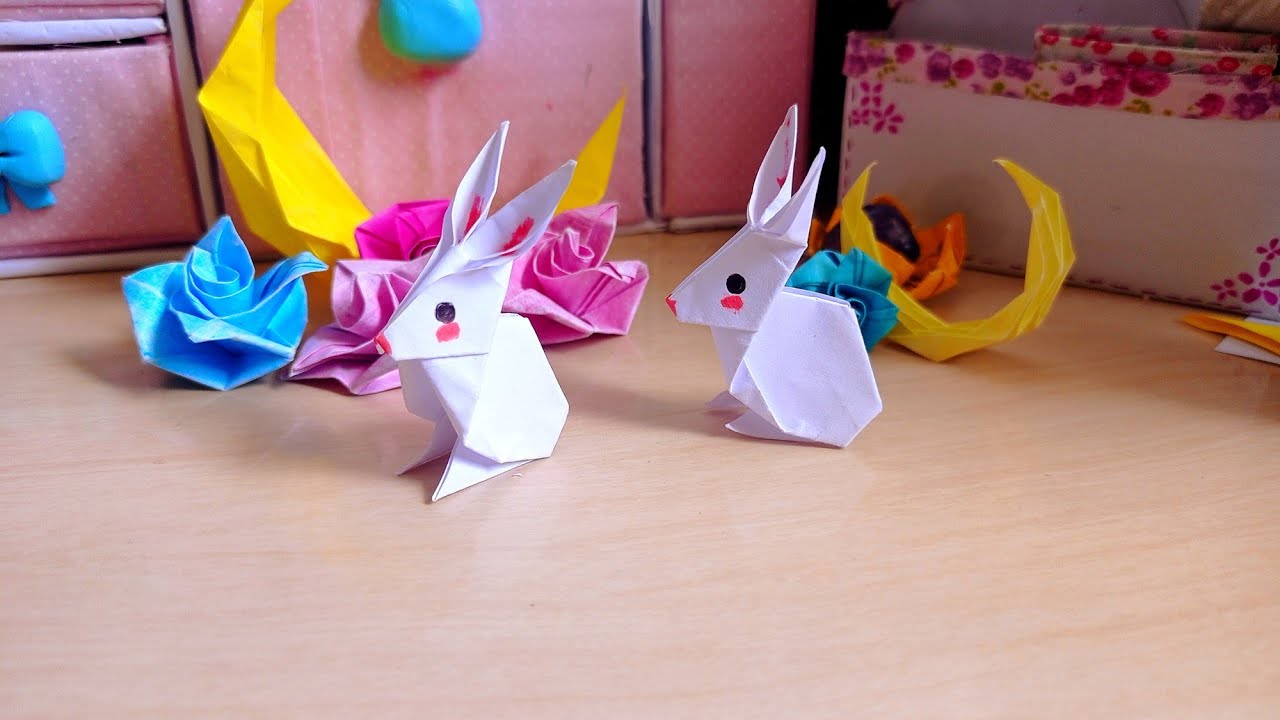DIY easy origami bunny / How to make Rabbit step by step - YouTube