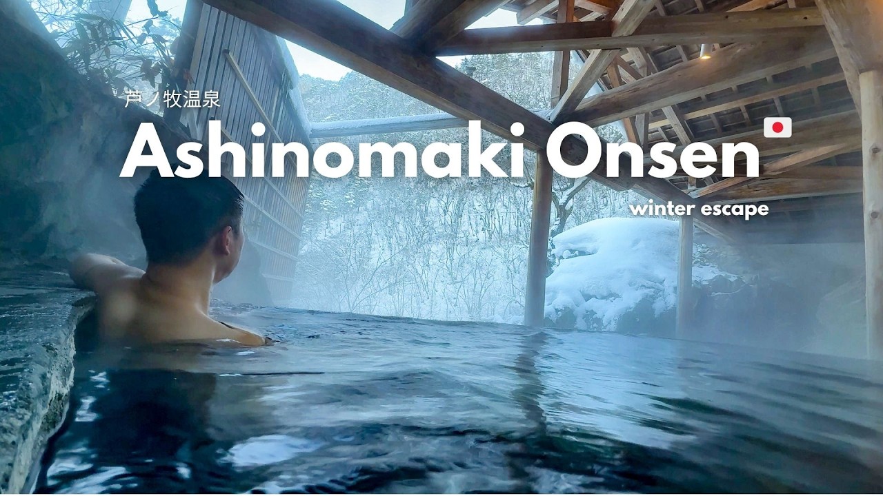 Japan Countryside - Winter Escape 🇯🇵 - Aizuwakamatsu, Ashinomaki Onsen, Ouchijuku, Lake Inawashiro