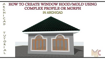 HOW TO CREATE WINDOW HOOD/MOLD USING COMPLEX PROFILE OR MORPH #morph #complexprofile #archicad