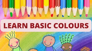 Let's Learn The Basic Colors! - Sugar Bottom Learning Videos