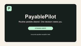 PayablePilot: Live Strands Agent Demo