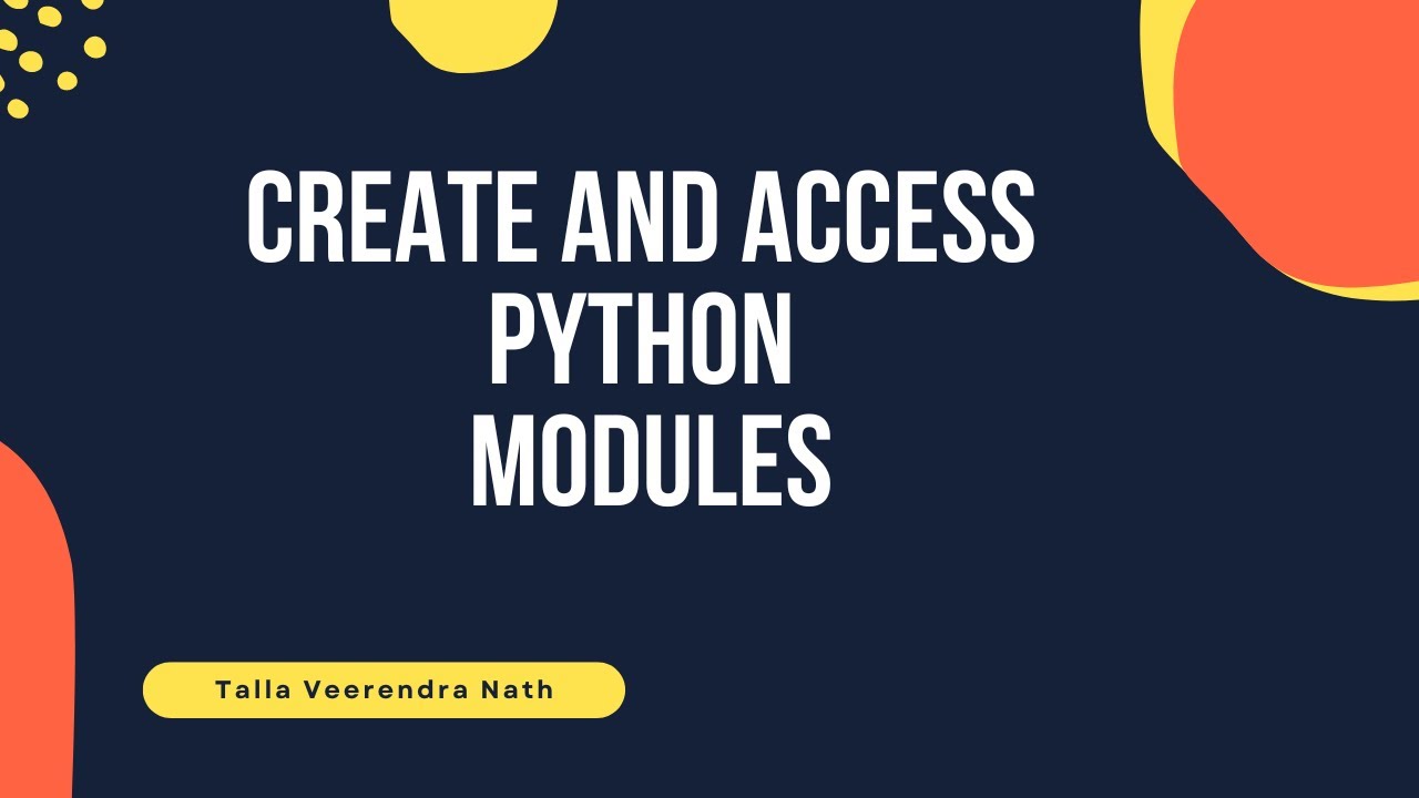 Modules Python - YouTube