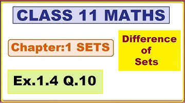 Ex.1.4, (Q.10 ) Chapter:1 Sets | Ncert Maths Class 11 | Cbse