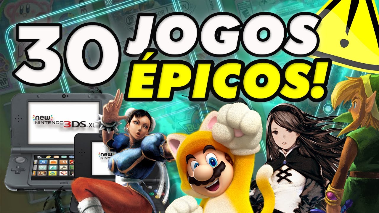 30 Jogos Épicos do Nintendo 3DS: Só os MELHORES GAMES do 3DS! 