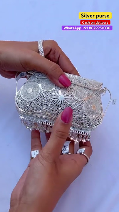 Newdesignersilver purse  918829951030WhatsAppscreenshot for order cash ondelivery #ytshorts #shorts