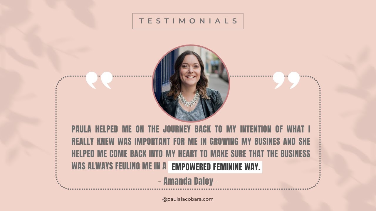 Amanda Daley   Testimonial