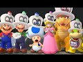 Super Mario Odyssey - Mario vs Luigi vs Blue Toad vs Peach vs Bowser vs Bowser Jr. (Comparison)