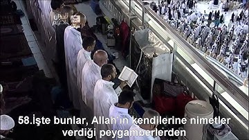 Meryem Suresi Kabe İmamı Sudais Türkçe Altyazılı Mealli