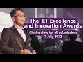 The iet excellence and innovation awards 2023