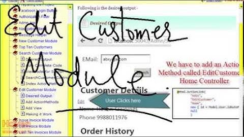 MVC Project(16) - Edit Customer Module - Invoice Management System | MVC Beginner