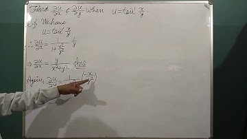 Partial Differentiation, Part 21, Solutions, Differential Calculus, Magadh University