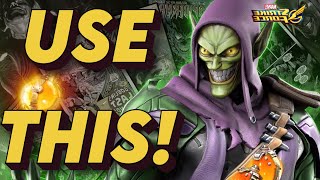 BEST Characters For GREEN GOBLIN Trial Event NO QUESTIONS ASKED! MARVEL Strike Force