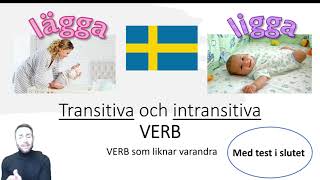 Transitiva och intransitiva verb (sitta - sätta)