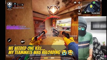 We Needed ONE Kill… My Teammate Was Reloading 😭😂 #CODMobile #Gameplay 