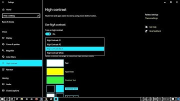 How to Enable High Contrast Theme on Windows 10