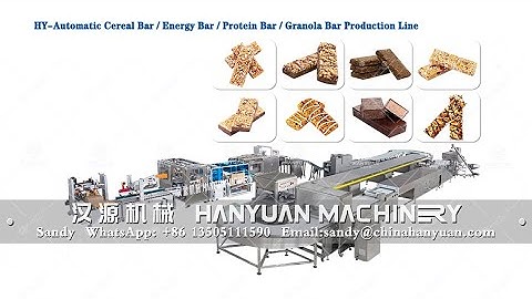 Full Automatic Cereal Bar | Protein Bar | Energy Bar Production Line (HANYUAN MACHINERY)