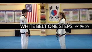 White belt one steps details