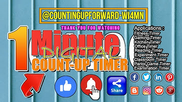 1 Minute Digital Count up Timer 17