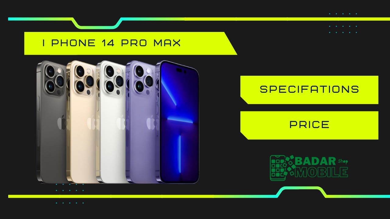 The Apple iPhone 14 Pro Max | Specifications | Price - YouTube